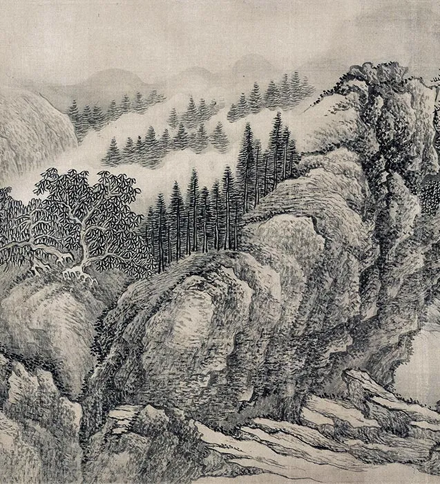 清王翚摹范宽溪山行旅图卷_19