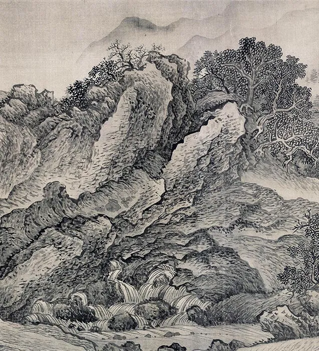 清王翚摹范宽溪山行旅图卷_14