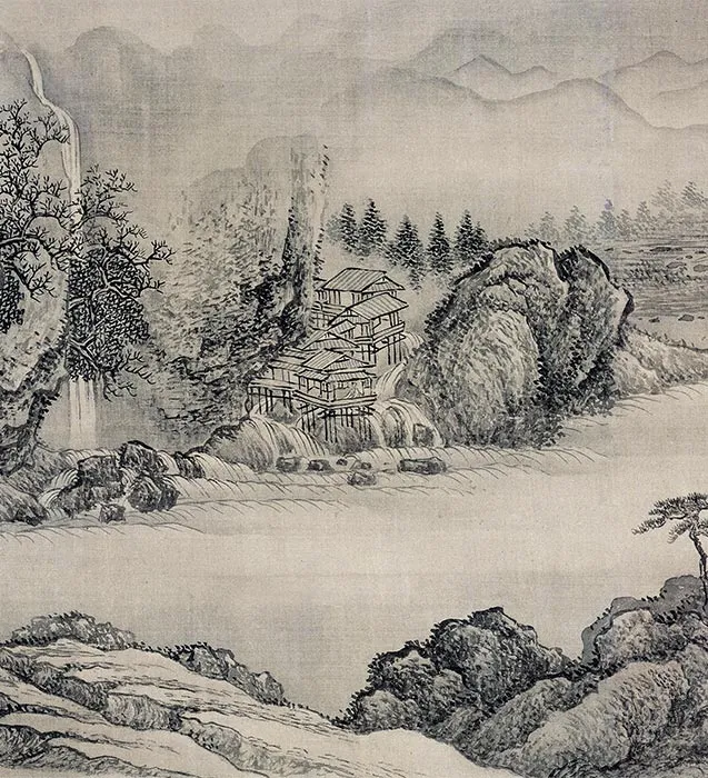 清王翚摹范宽溪山行旅图卷_20