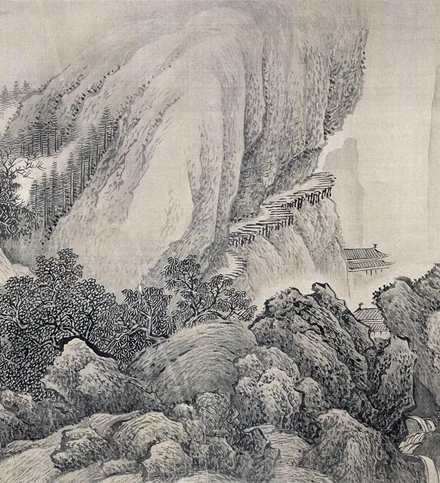清王翚摹范宽溪山行旅图卷_15