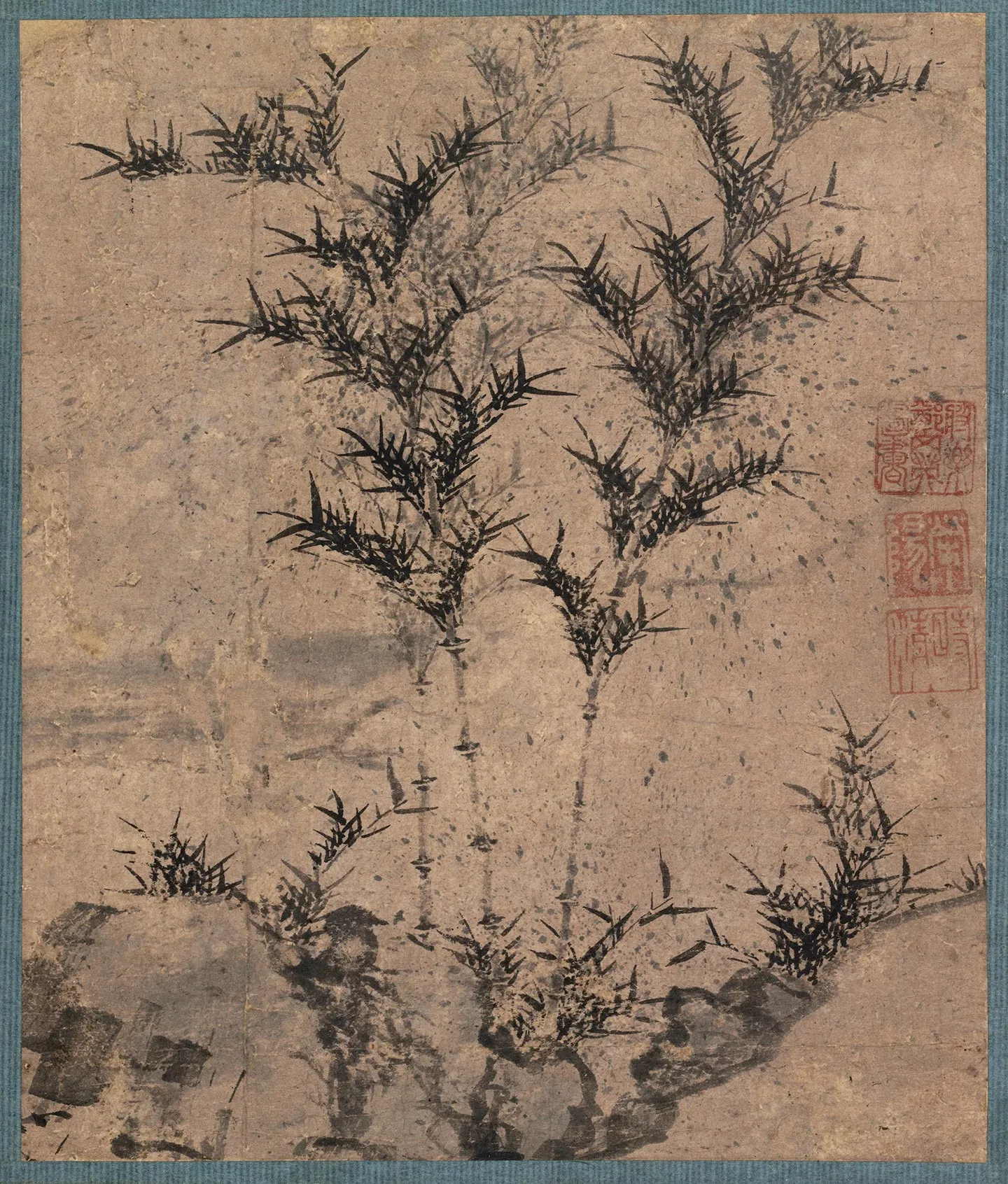 传荣阳《水墨竹图》页