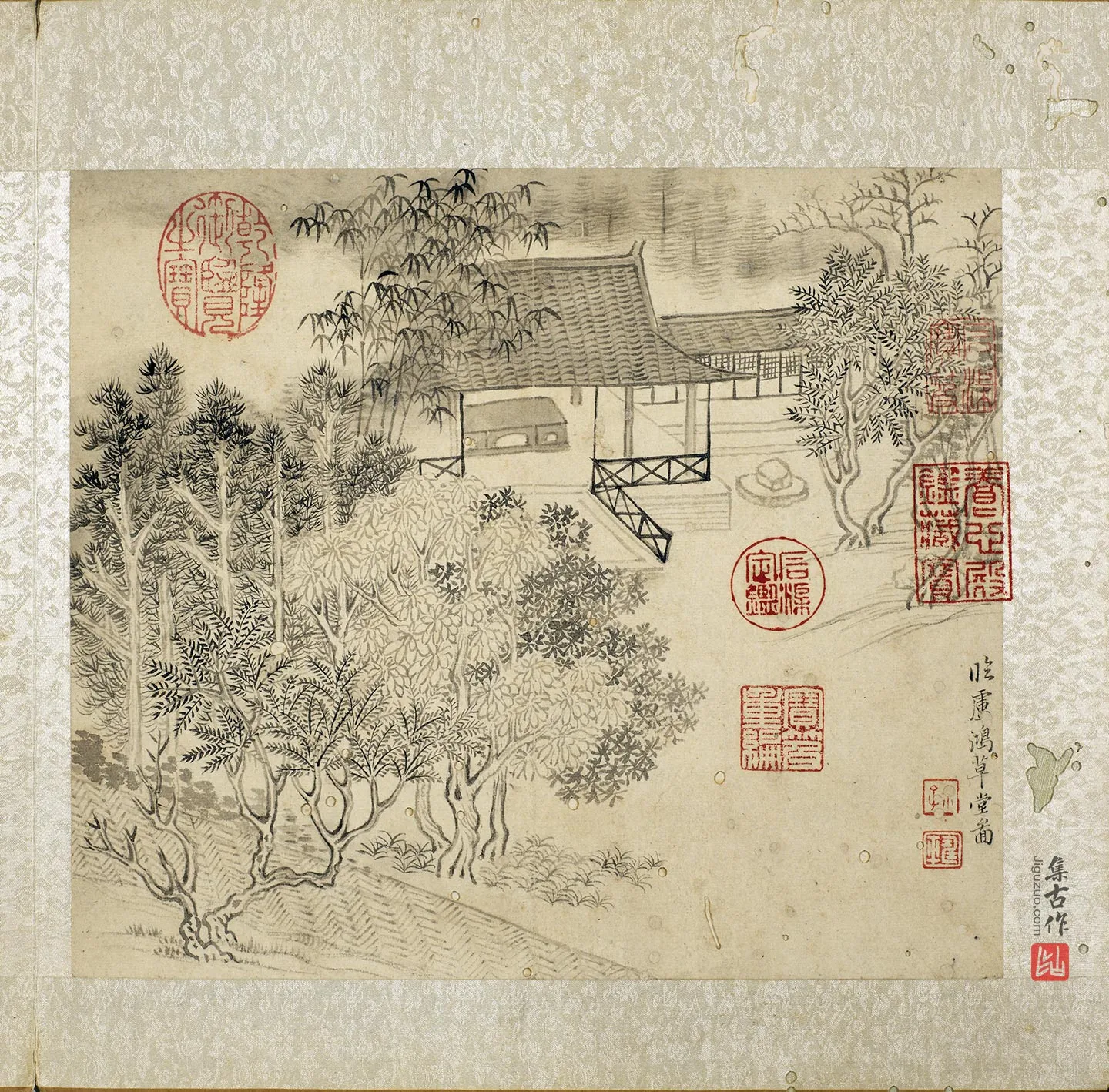 恽寿平《临卢鸿草堂图》页