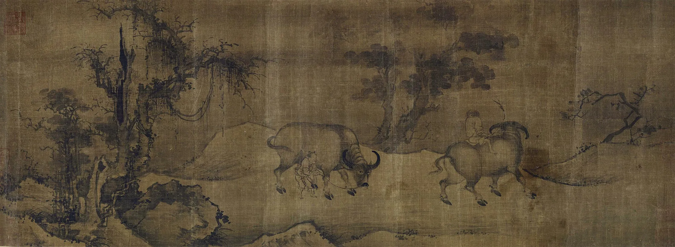 传韩滉《牧牛图》卷