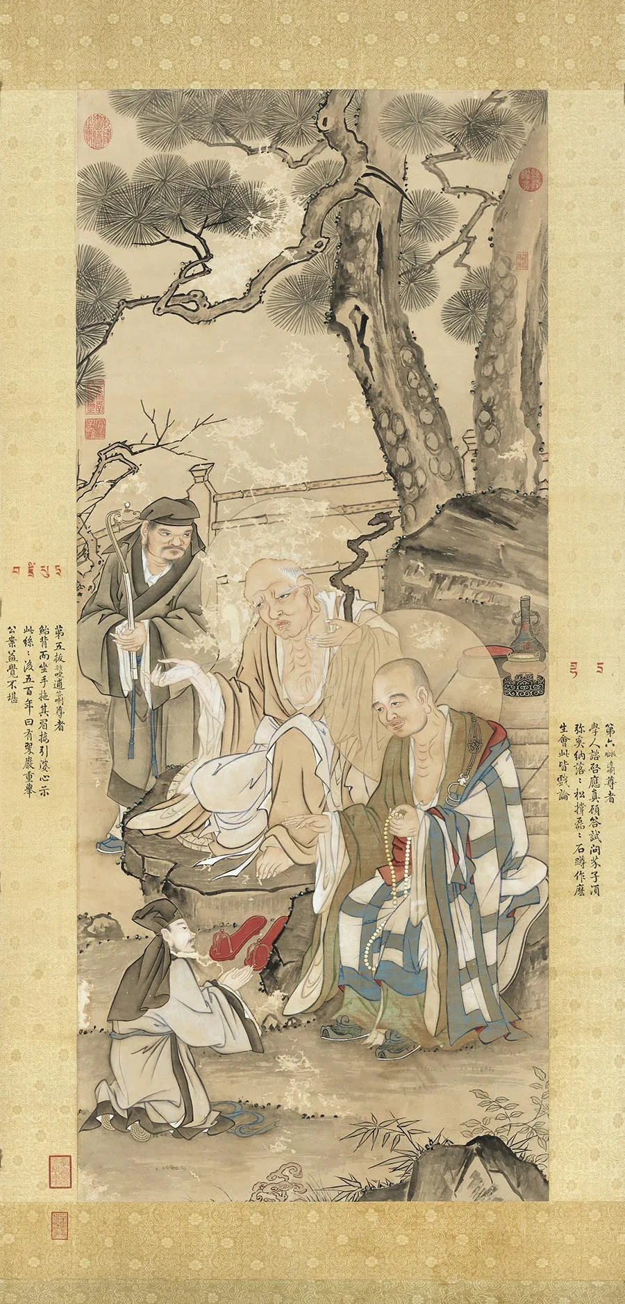清徐扬《仿贯休画罗汉图》