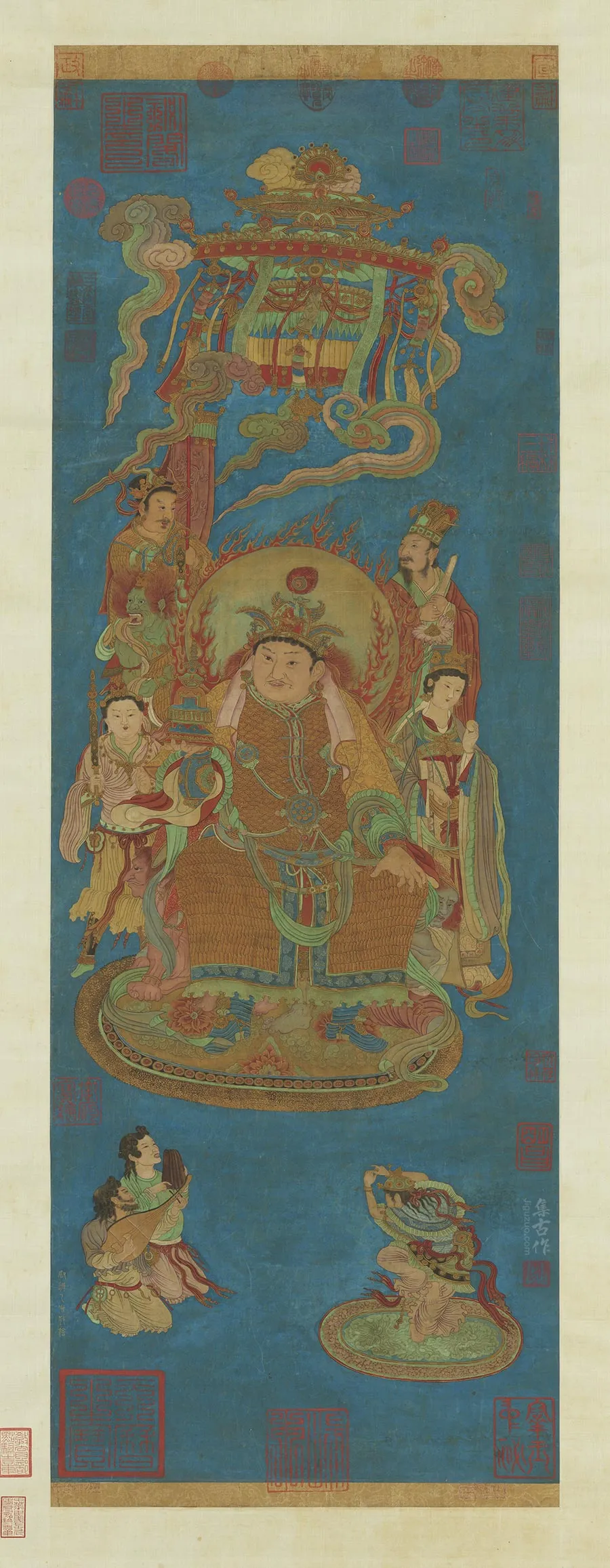 传尉迟乙僧《护国天王像》轴