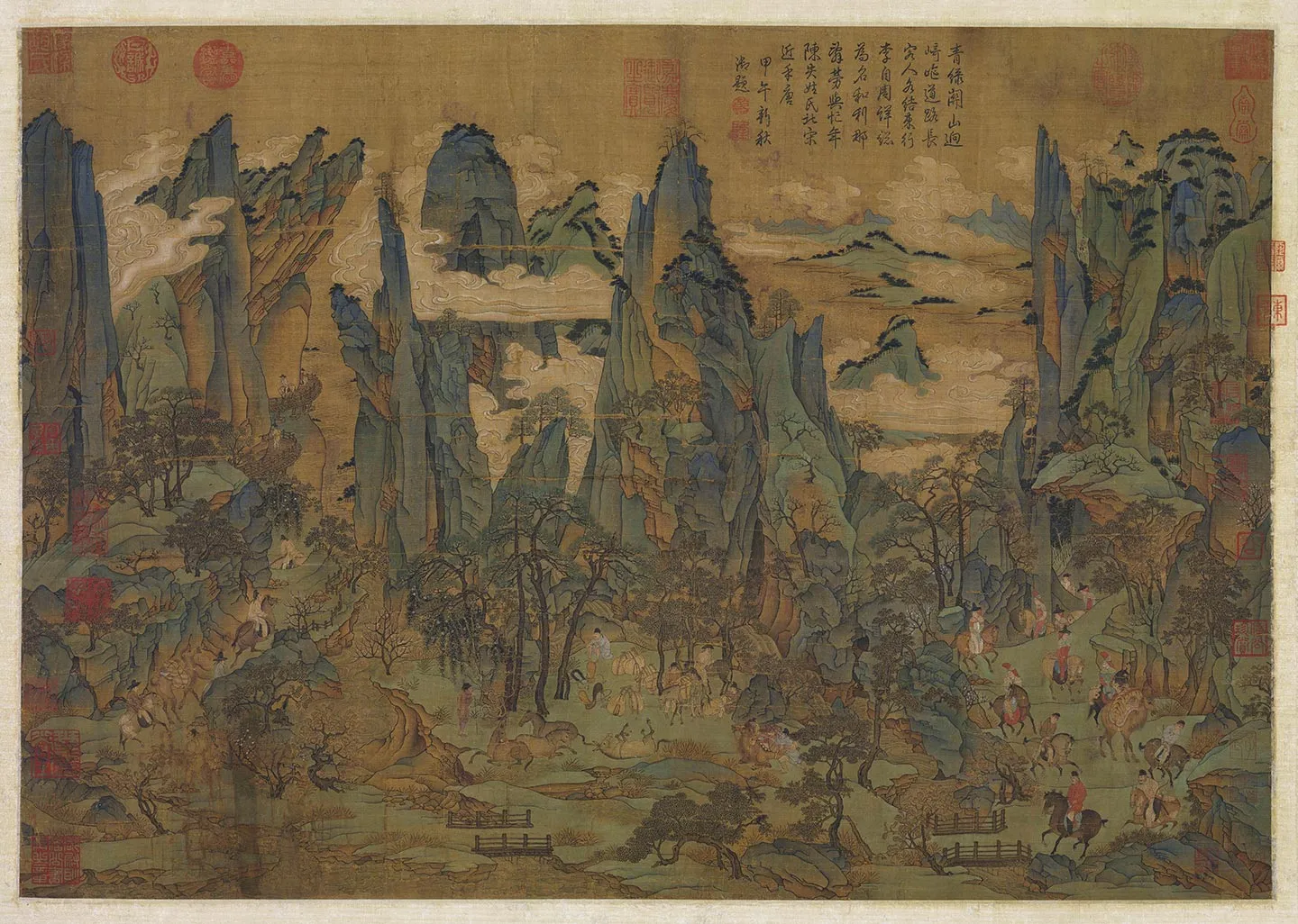唐人明皇幸蜀图轴