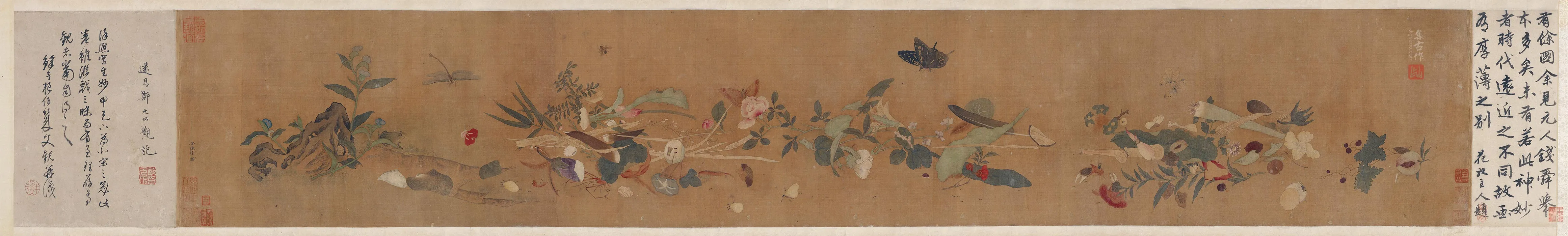 传徐熙《花果贝壳草虫图》卷