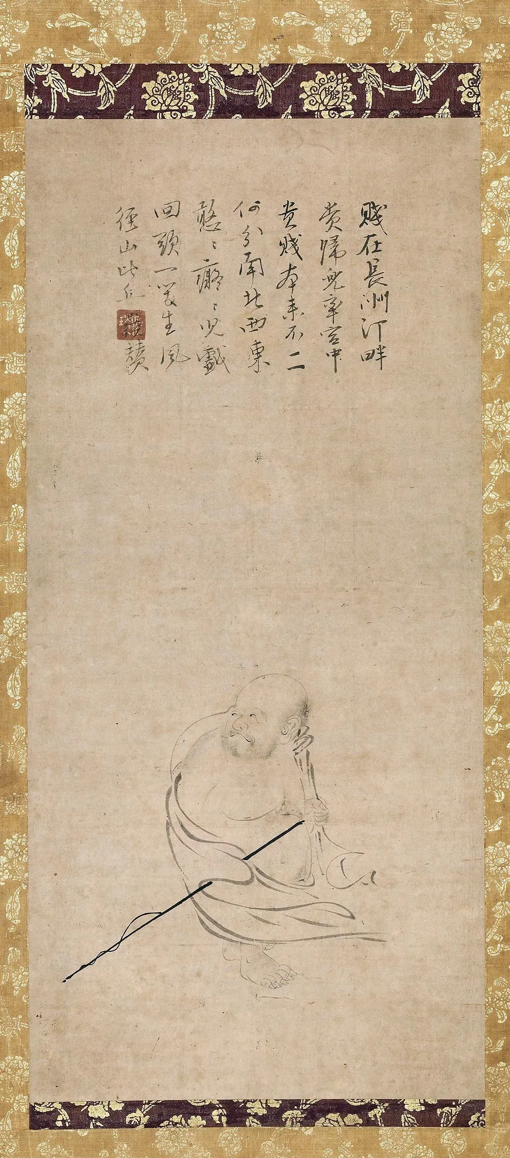 传胡直夫《布袋图》轴