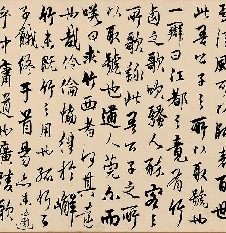 杨维桢行书《竹西草堂记题卷》_06