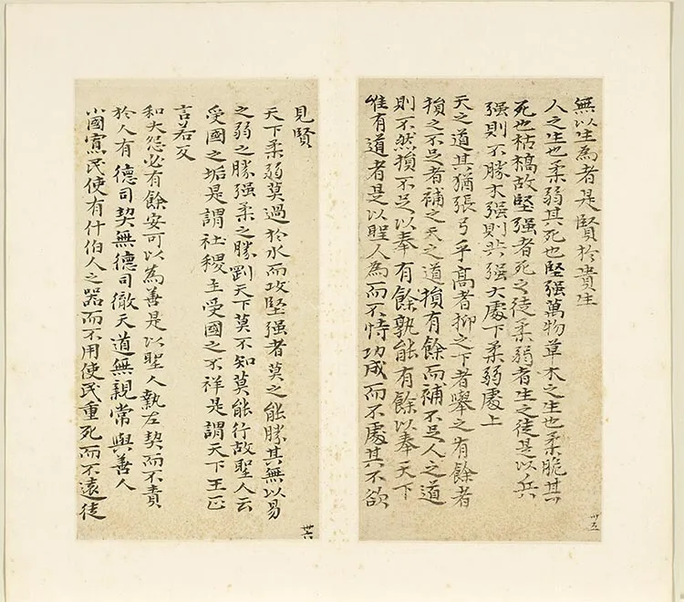 石涛书法《小楷书道德经》册_06