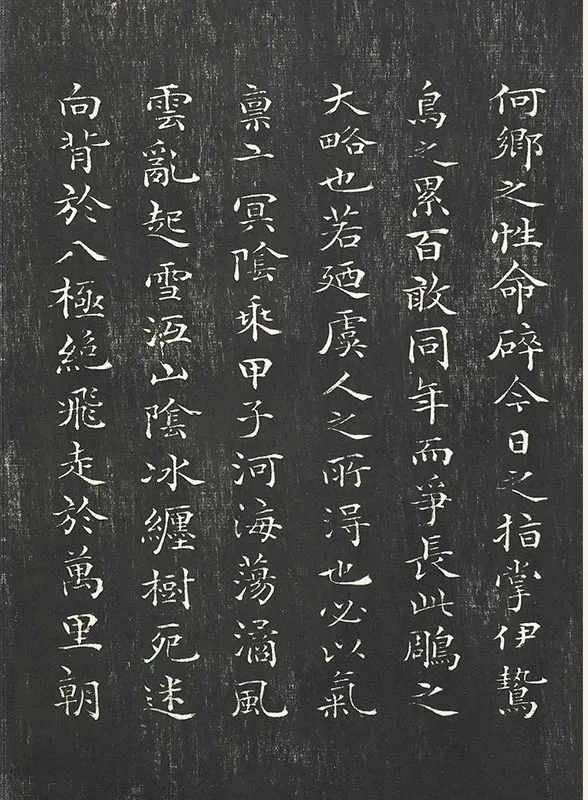 祝允明小楷书法《书杜甫雕赋并表》法帖墨拓_12