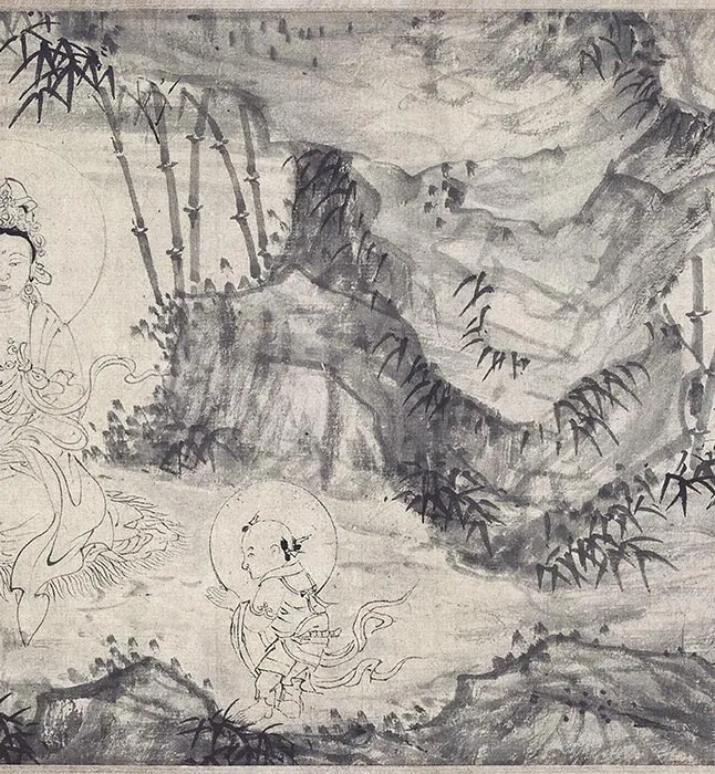 王绂《画观音书金刚经合璧卷》书画全卷_25