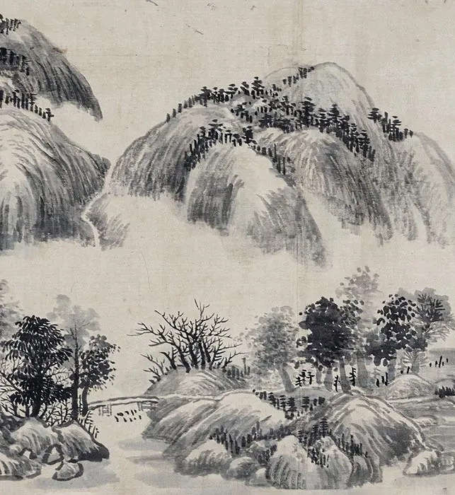 王铎山水书画合卷_13