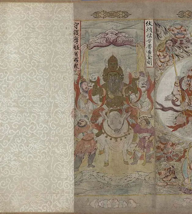 宋时大理国描工张胜温画梵像卷-B_12