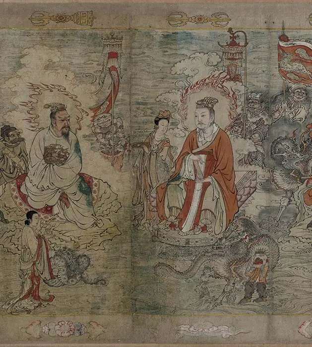 宋时大理国描工张胜温画梵像卷-A_25