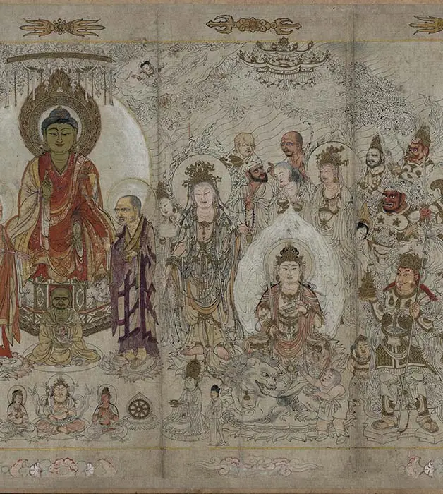 宋时大理国描工张胜温画梵像卷-A_04