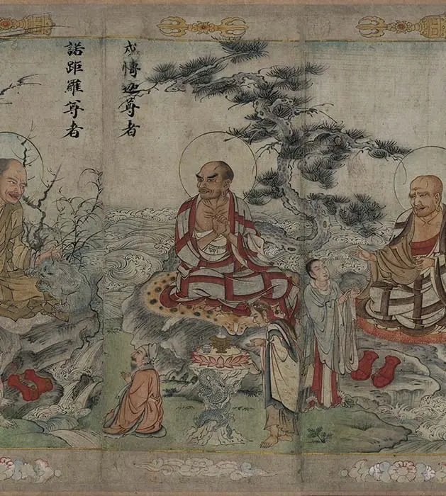宋时大理国描工张胜温画梵像卷-A_19