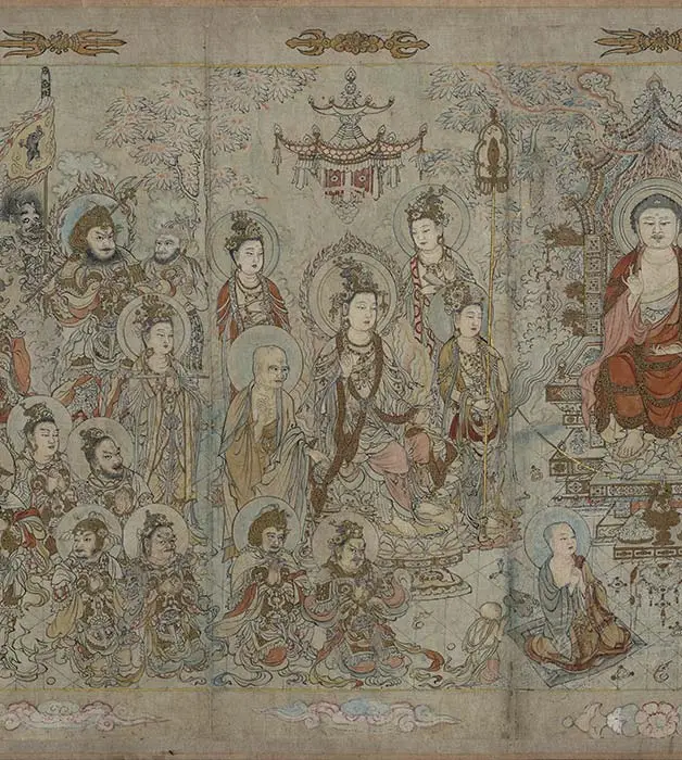 宋时大理国描工张胜温画梵像卷-A_01