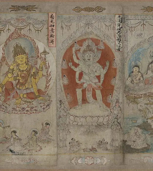 宋时大理国描工张胜温画梵像卷-B_19