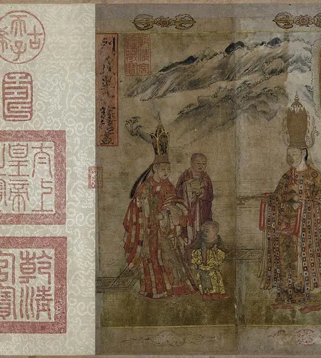 宋时大理国描工张胜温画梵像卷-A_30