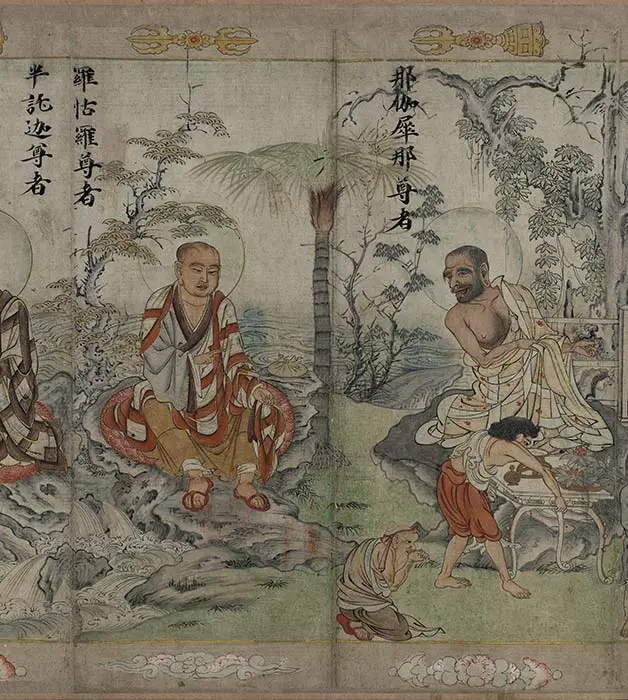 宋时大理国描工张胜温画梵像卷-A_20