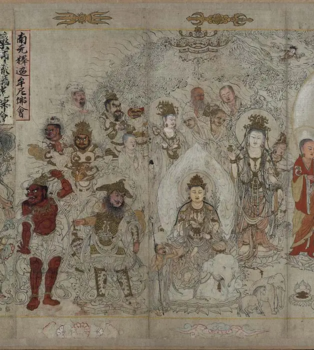 宋时大理国描工张胜温画梵像卷-A_03