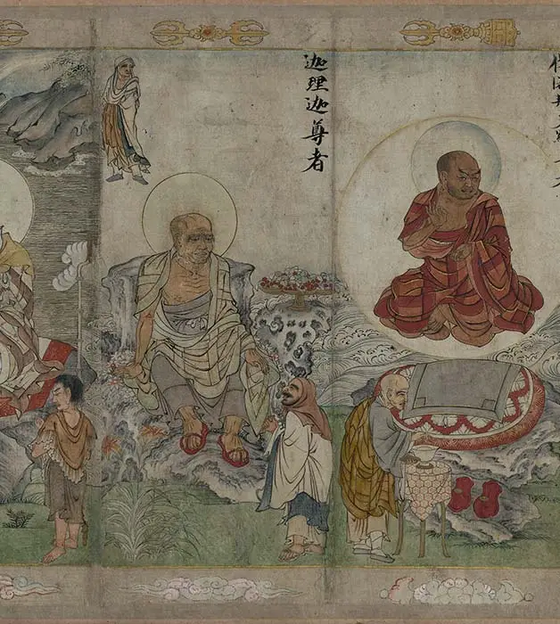 宋时大理国描工张胜温画梵像卷-A_16