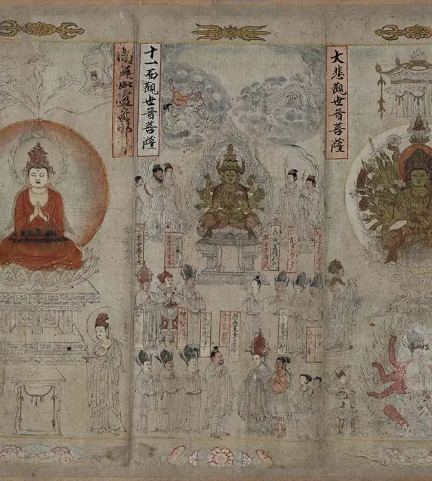 宋时大理国描工张胜温画梵像卷-B_23
