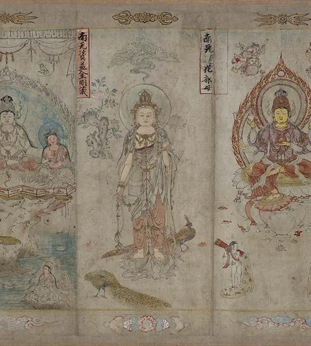 宋时大理国描工张胜温画梵像卷-B_20