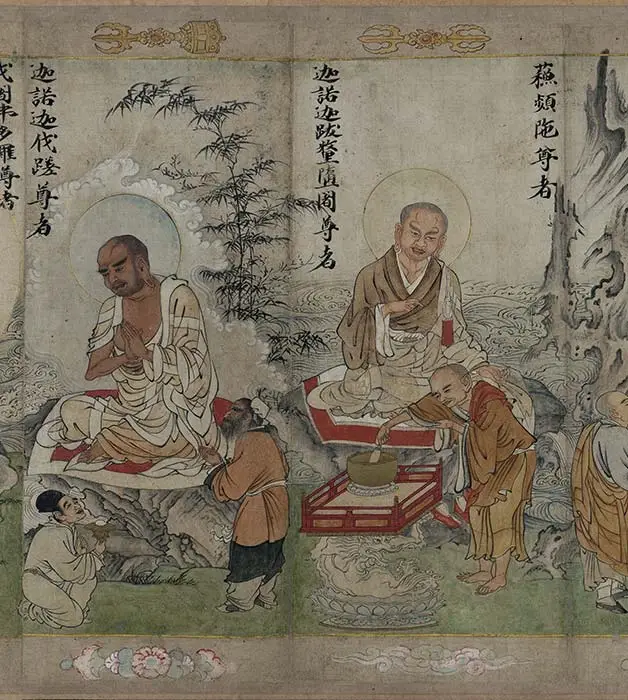 宋时大理国描工张胜温画梵像卷-A_17