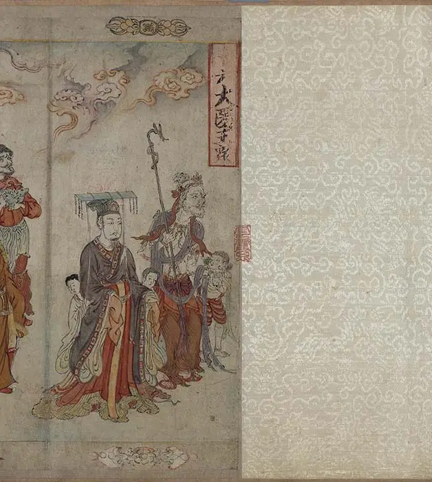 宋时大理国描工张胜温画梵像卷-B_10
