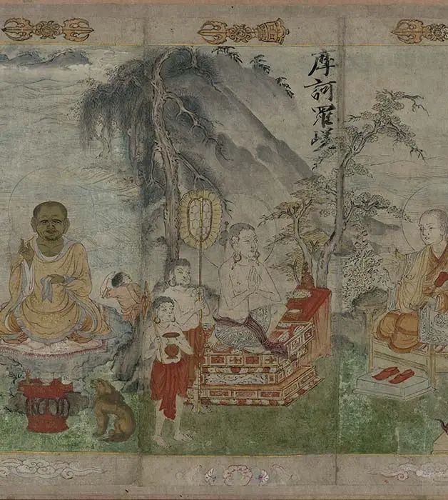 宋时大理国描工张胜温画梵像卷-A_08
