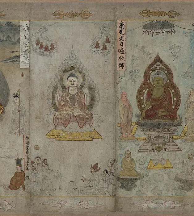 宋时大理国描工张胜温画梵像卷-B_31