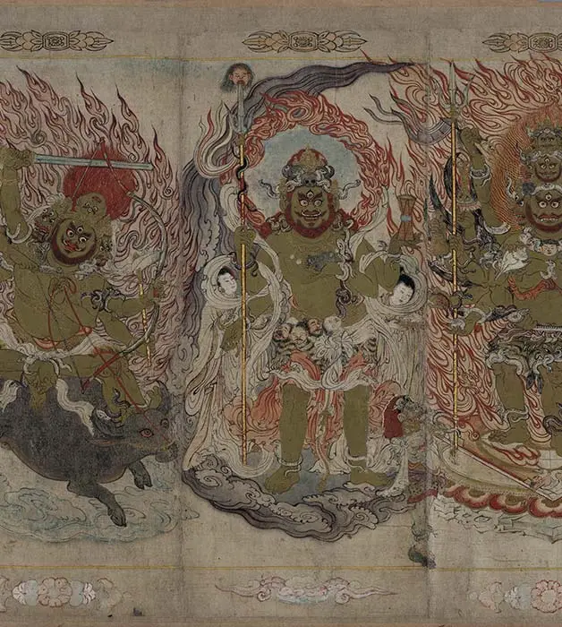 宋时大理国描工张胜温画梵像卷-B_16