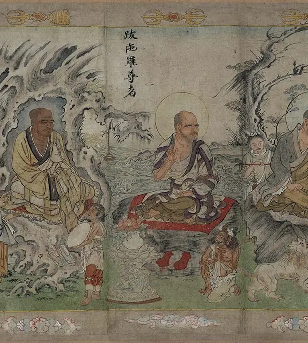 宋时大理国描工张胜温画梵像卷-A_18