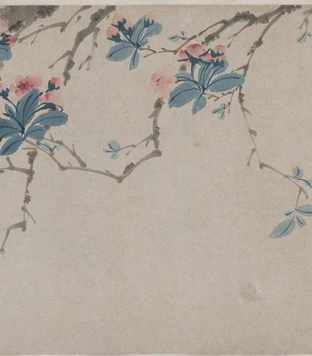 陈淳《红梨诗画卷》书画合璧卷_21