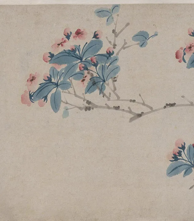 陈淳《红梨诗画卷》书画合璧卷_19