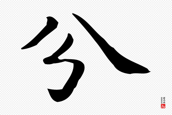 佚名《临右军东方先生画赞》分