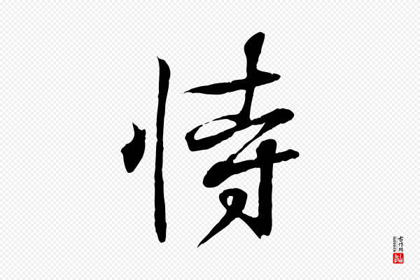 王羲之《临锺繇千字文》恃