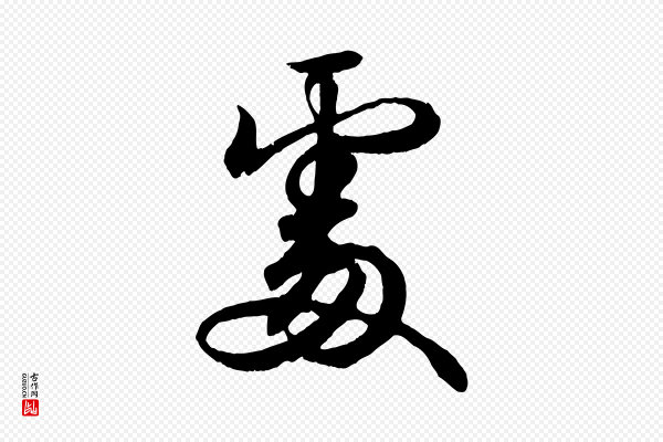 王羲之《临锺繇千字文》處(处)