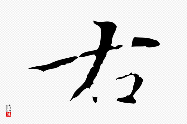 赵孟頫《跋孝女曹娥碑》右