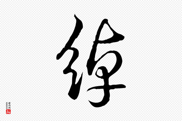 高宗《跋张翰帖》綽(绰)