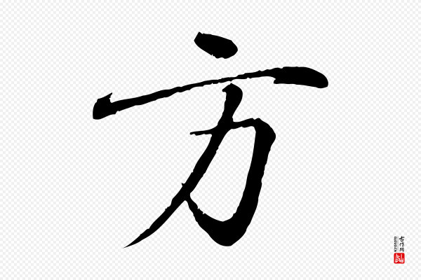 王羲之《临锺繇千字文》方