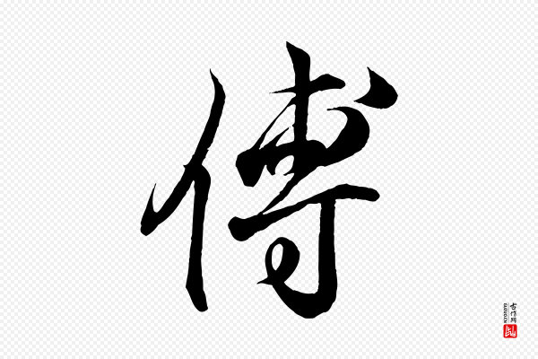 王羲之《临锺繇千字文》傅