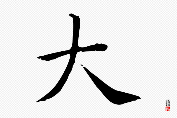 佚名《临右军东方先生画赞》大