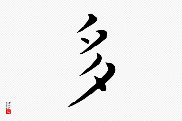 佚名《临右军东方先生画赞》多