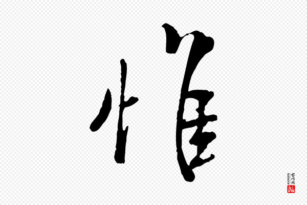 米芾《跋殷令名碑後》惟