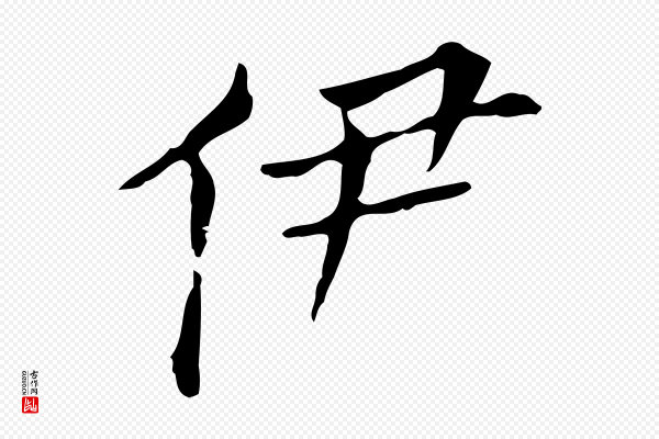 董其昌《孝女曹娥碑》伊