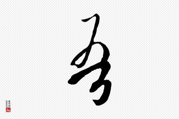 欧阳询《张翰帖》吾
