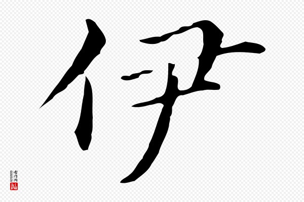 董其昌《孝女曹娥碑》伊